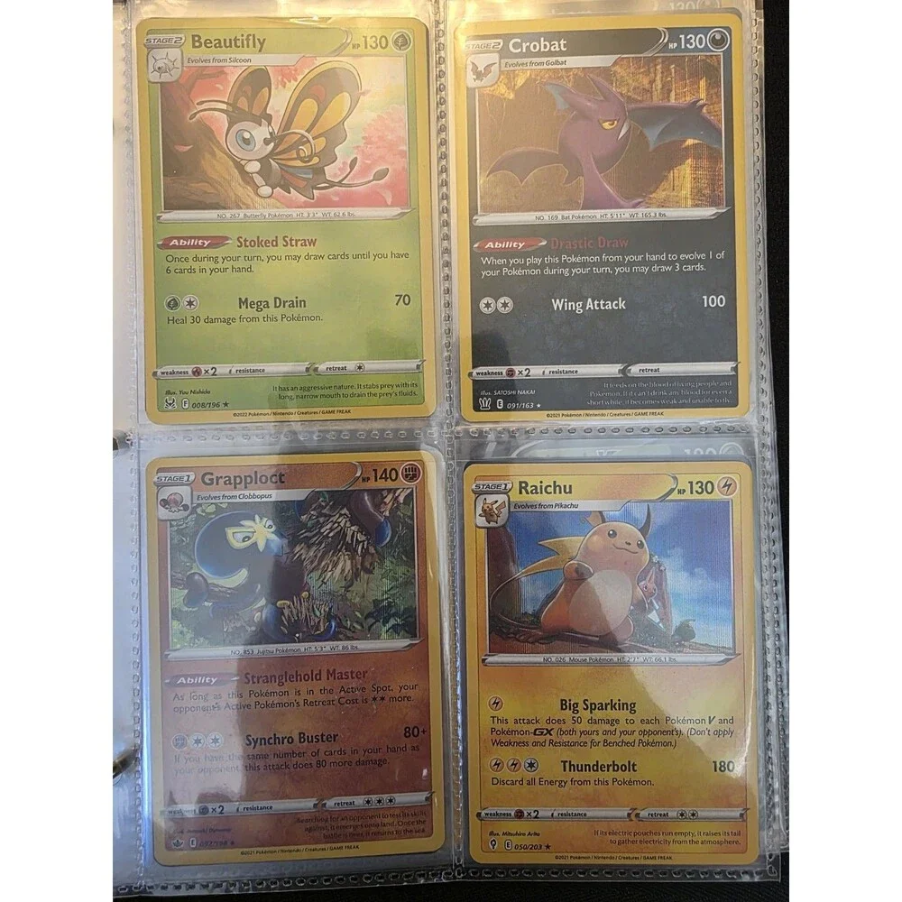 🔥Pokemon Binder Collection🔥 double sleeved NM/M Condition 💎